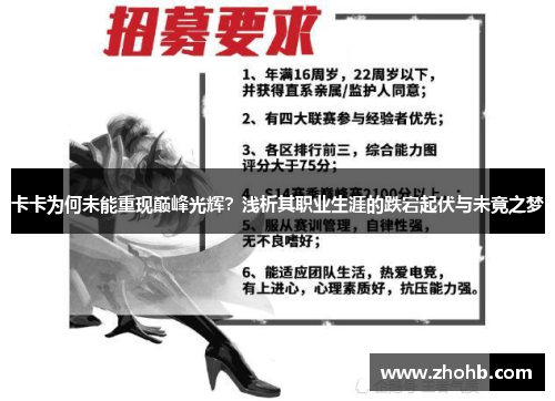 卡卡为何未能重现巅峰光辉?浅析其职业生涯的跌宕起伏与未竟之梦 卡卡为何未能重现巅峰光辉?浅析其职业生涯的跌宕起伏与未竟之梦