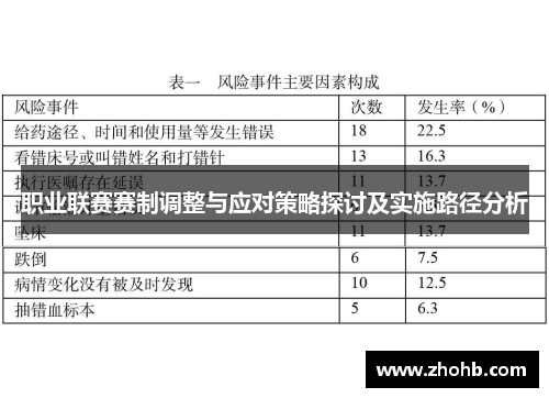 职业联赛赛制调整与应对策略探讨及实施路径分析